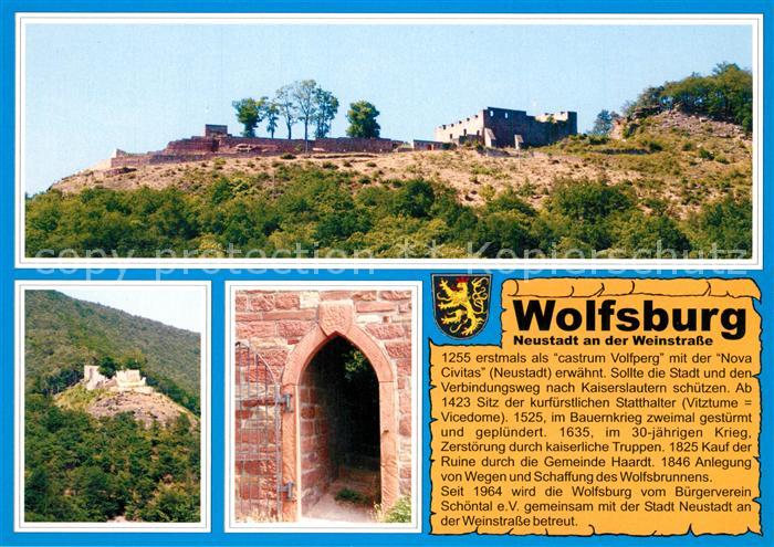 Neustadt Weinstrasse Ruine Wolfsburg