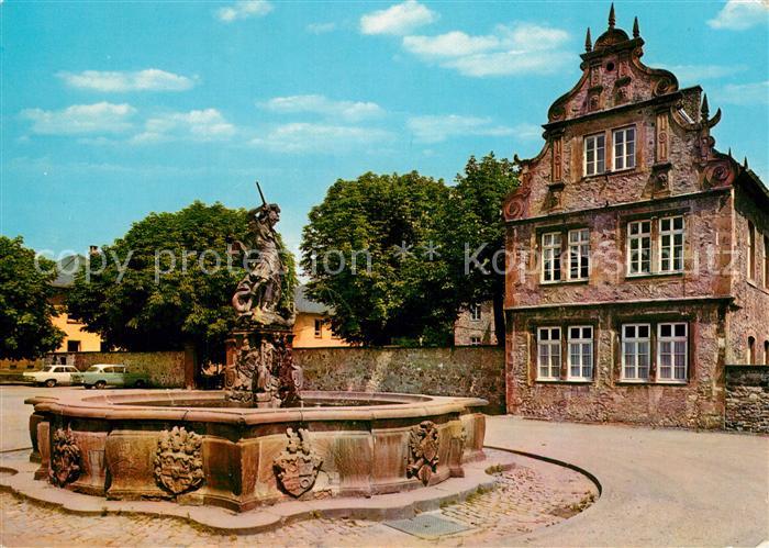 Friedberg Hessen Burghof Brunnen