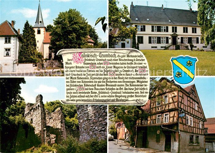 Fraenkisch-Crumbach Kirche Rathaus Burgruine Fachwerkhaus