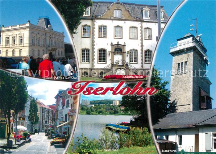 Iserlohn Rathaus Stadtmuseum Muehlentor Seilersee Danzturm