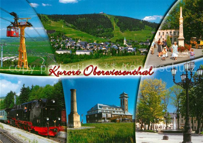 Oberwiesenthal Erzgebirge Seilbahn Panorama Postmeilensaeule Dampflok Laterne