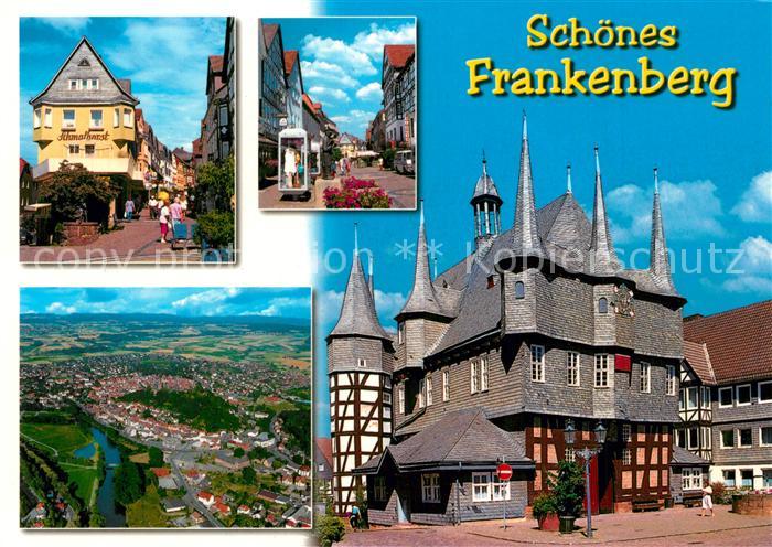 Frankenberg Eder Schmalhorst Fussgaengerzone Panorama Gasthof