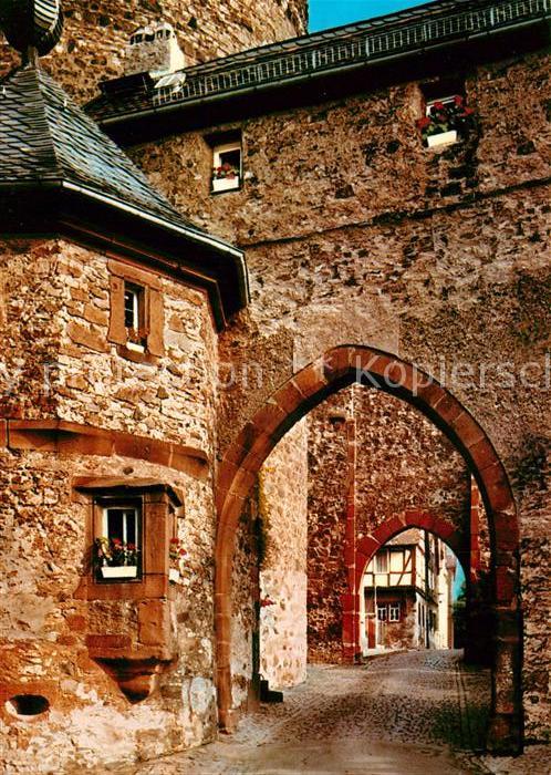 Friedberg Hessen Burgwaechterhaeuschen Burgtore