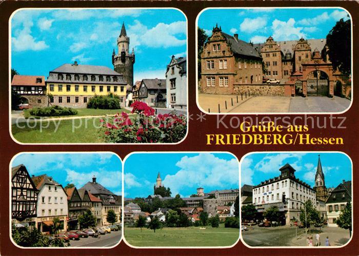 Friedberg Hessen Adolfsturm Renaissance Schloss Kaiserstrasse Teilansicht