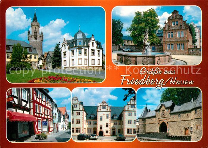 Friedberg Hessen Adolfsturm Brunnen Schloss