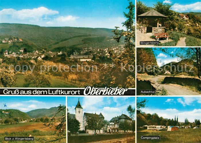 Oberbieber Panorama Wingertsberg Aubachtal Kirche Campingplatz