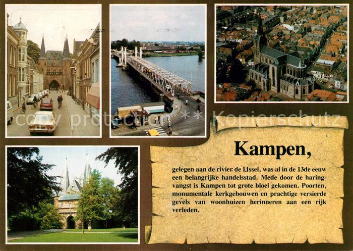 Kampen Niederlande Poorten munumentale kerkgebouwen en woonhuizen