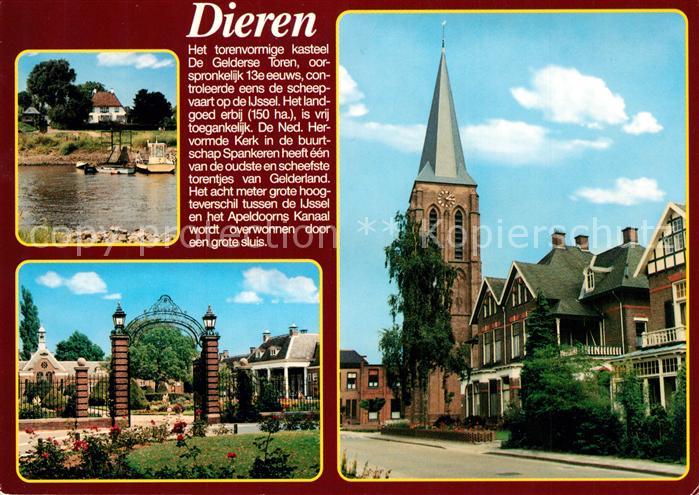Dieren Kasteel De Gelderse Toren Ned Herv Kerk Apeldoorns Kanaal