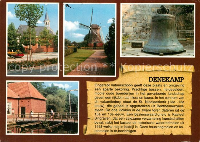Denekamp St Nicolaaskerk Kasteel Singraven Waterradmolen De drie klokken