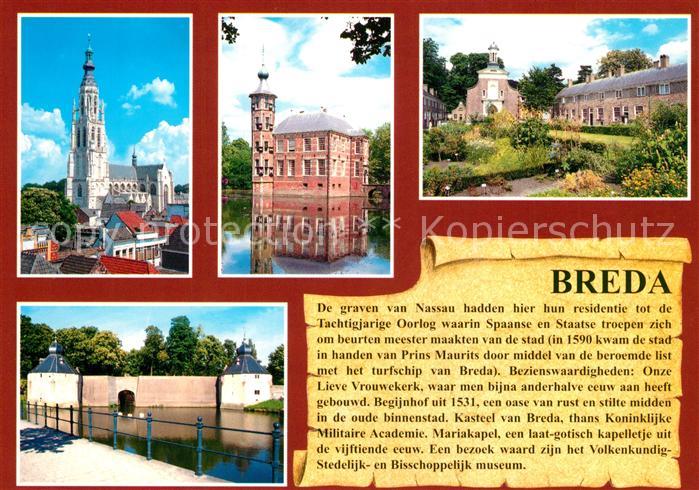 Breda Noord-Brabant Onze Lieve Vrouwekerk Begijnhof Kasteel van Breda Mariakapel