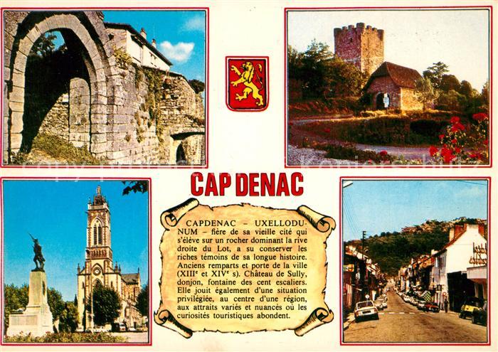Capdenac Porte Narbonnaise et Voie Romane Le Donjon Place du 14 Juillet Centre V