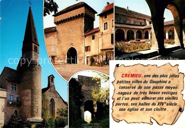 Cremieu Eglise et son cloitre Cite medievale
