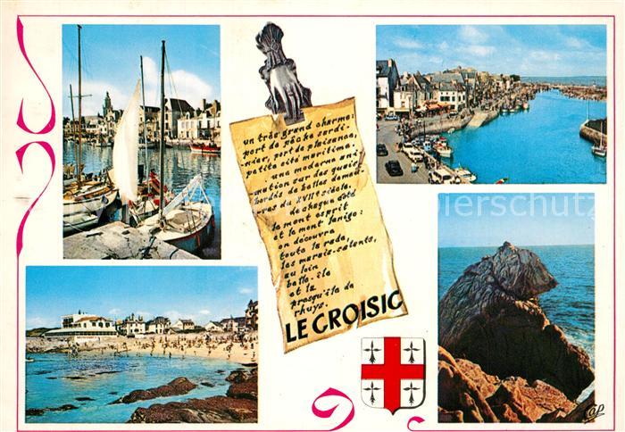 Le Croisic Le Port Vue generale Plage de Port Lin Rocher de l'Ours