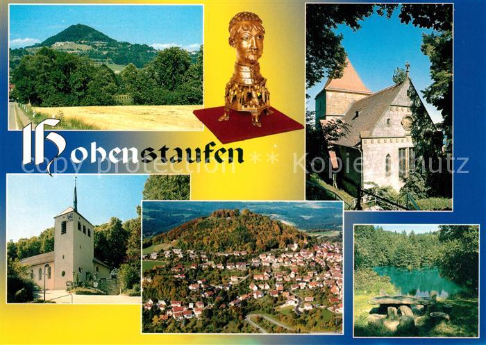 Hohenstaufen Panorama Kirchen Fliegeraufnahme Weiher