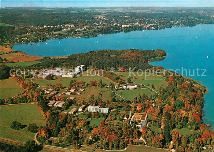 Bernried Starnberger See Fliegeraufnahme Klinik Hoehenried