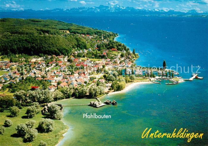 Unteruhldingen Fliegeraufnahmef Pfahlbauten