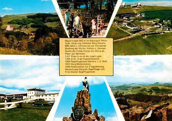Wasserkuppe Rhoen Abtsroda Fliegeraufnahme Segelflugschule