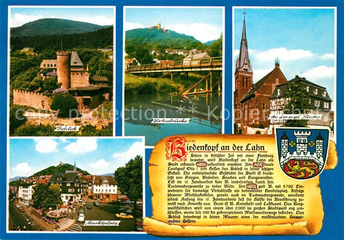 Gladenbach Lahn Hessen Kirche Schloss Marktplatz
