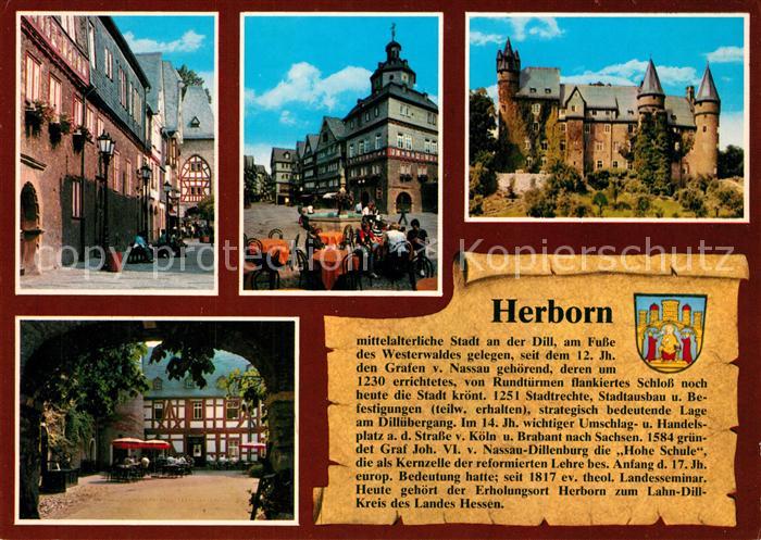 Herborn Hessen Bahnhofstrasse Markt Rathaus Schloss