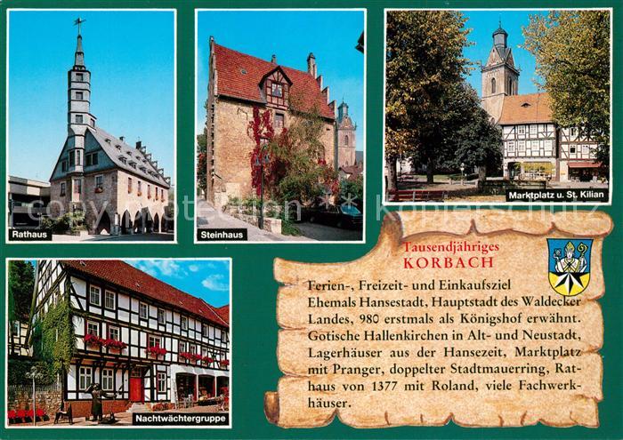 Korbach Marktplatz Steinhaus Rathaus