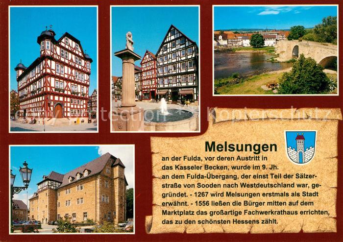 Melsungen Fulda Rathaus Markt Schloss