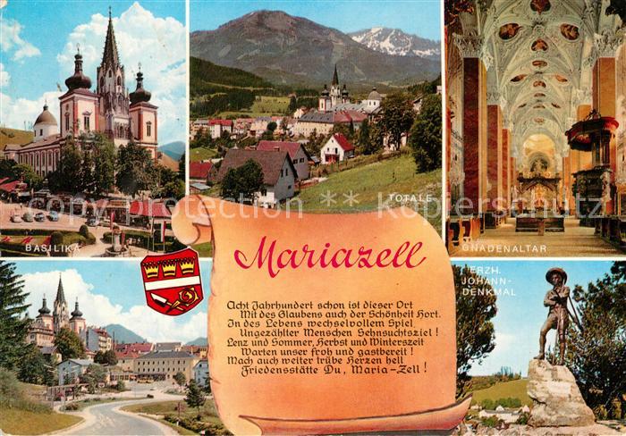 Mariazell Steiermark Basilika Gnadenaltar Erzh. Johann-Denkmal