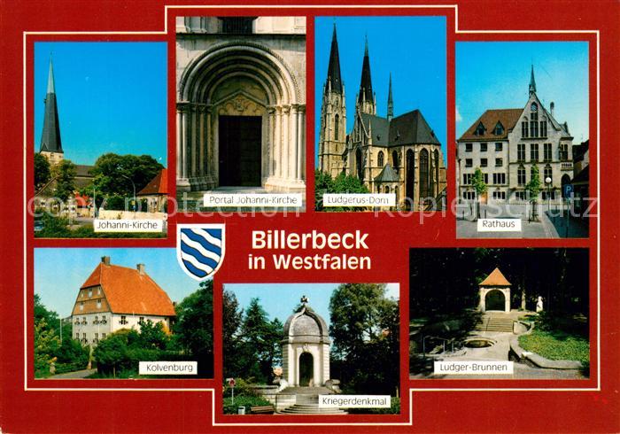 Billerbeck Westfalen Ludger-Brunnen Rathaus Johanni-Kirche