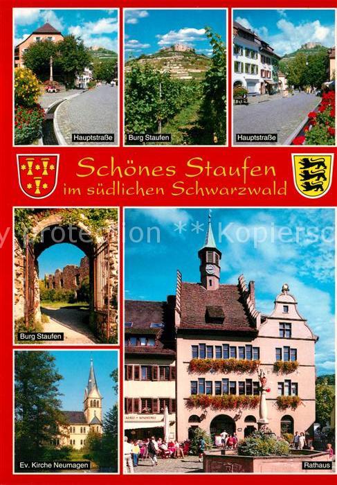 Staufen Breisgau Hauptstrasse Burg Evangelische Kirche Neumagen