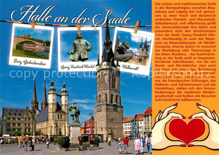 Halle Saale Hallmarkt Georg Friedrich Haendel