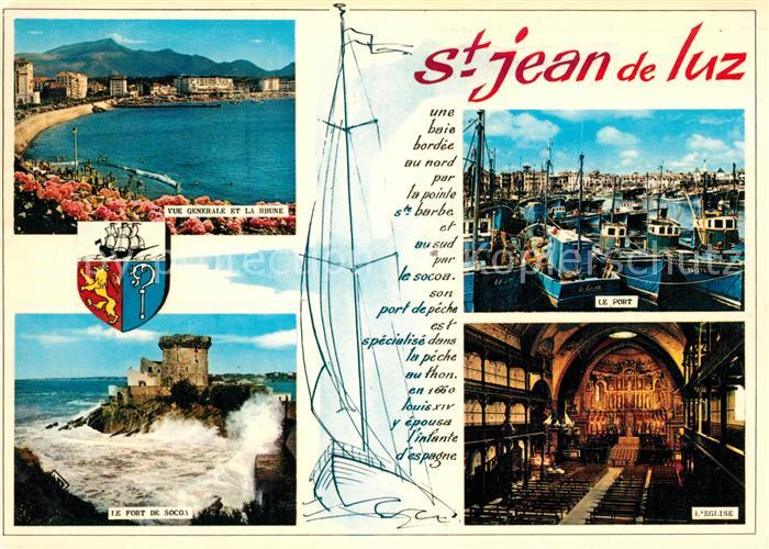 Saint-Jean-de-Luz Fort de Socoa Eglise Port