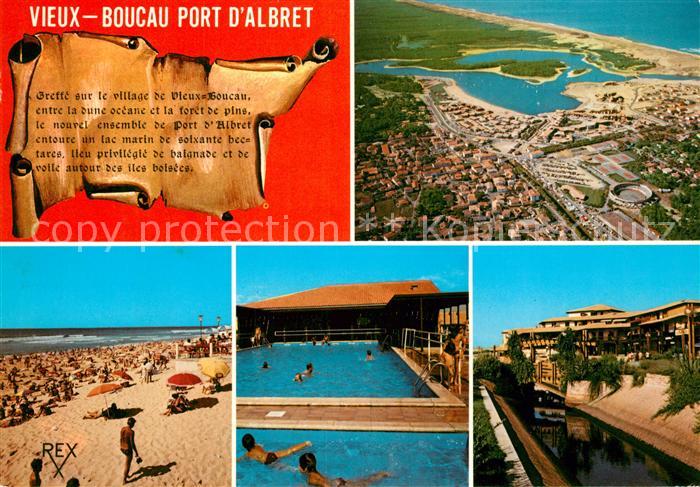 Vieux-Boucau-les-Bains Fliegeraufnahme Port Albret Plage
