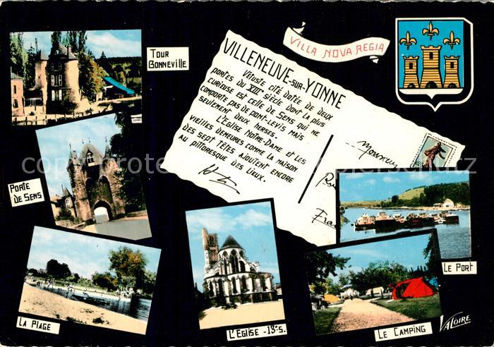 Villeneuve-sur-Yonne Port Camping Eglise