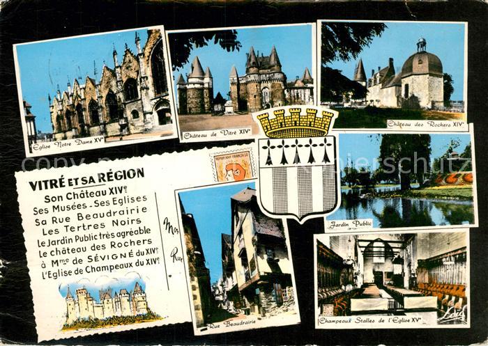 Vitre d Ille-et-Vilaine Eglise Notre Dame Chateau de Vitre