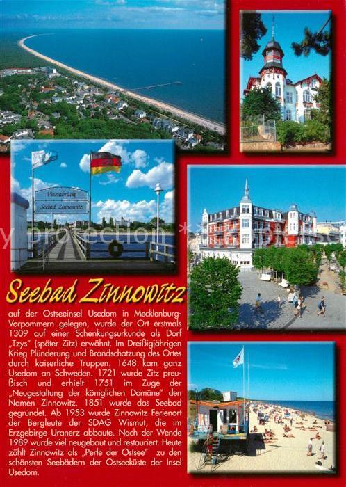 Zinnowitz Ostseebad Fliegeraufnahme Vinetabruecke