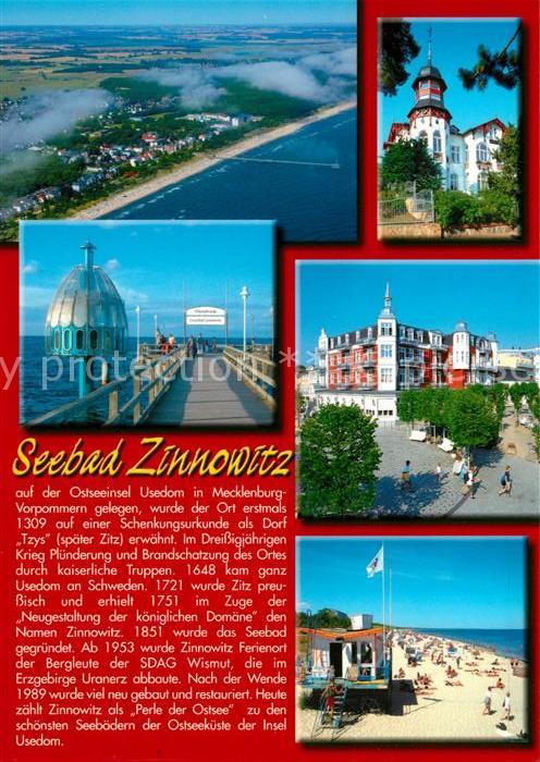 Zinnowitz Ostseebad Fliegeraufnahme