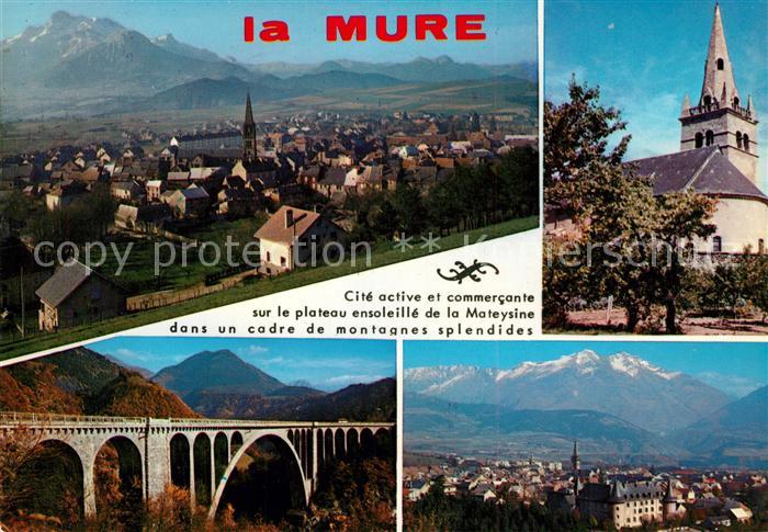 La Mure Vue Generale Montagnes Eglise Viaduc