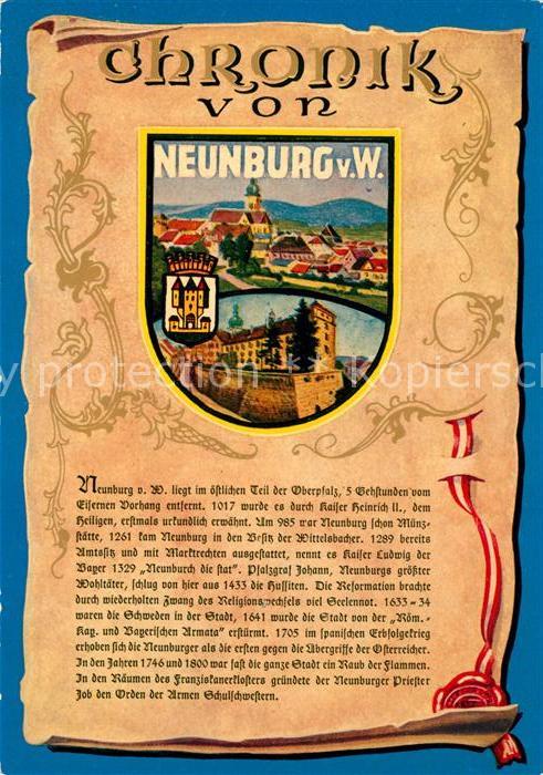 Neunburg Wald Chronik der Stadt Wappen Siegel