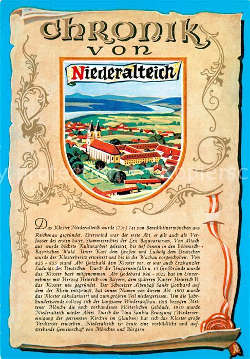 Niederalteich Donau Kloster Chronik der Stadt Siegel