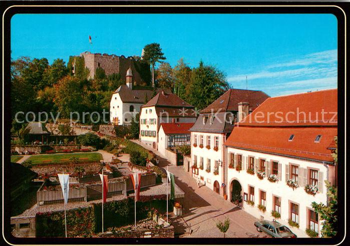 Lindenfels Odenwald Blick zur Burgruine