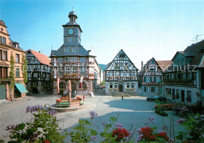 Heppenheim Bergstrasse Marktplatz Rathaus Altstadt Fachwerkhaeuser
