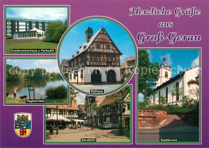Gross-Gerau Krankenhaus Parkcafe Hegbachsee Rathaus Fachwerk Sandboehl Kirche