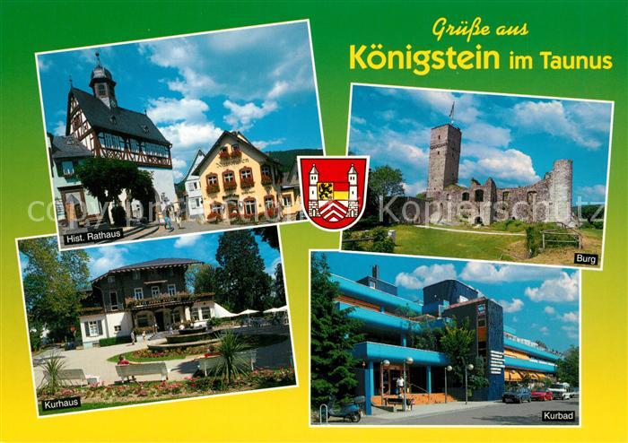 Koenigstein Taunus Historisches Rathaus Burg Kurhaus Kurbad