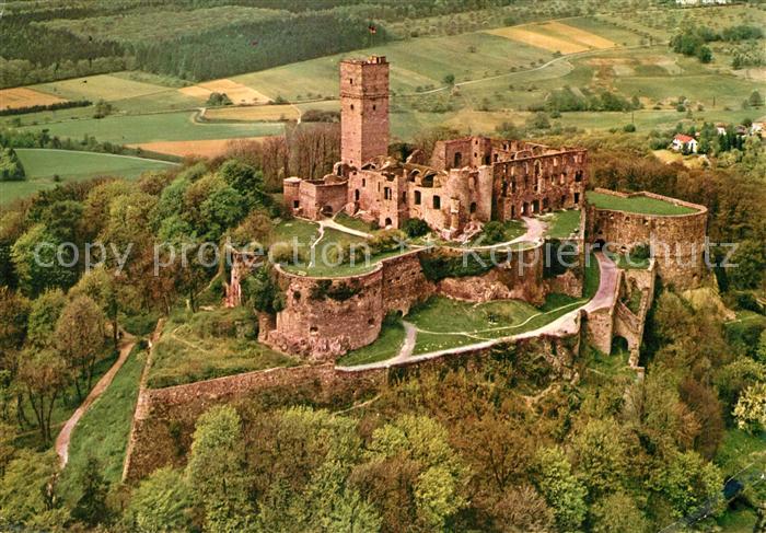 Koenigstein Taunus Burgruine Fliegeraufnahme