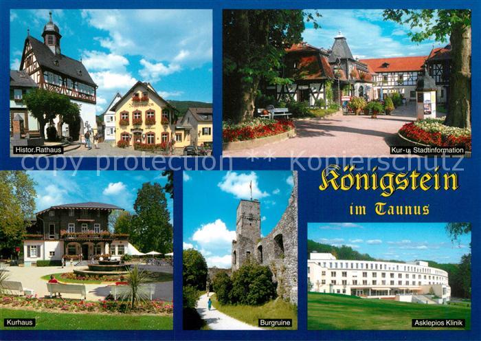 Koenigstein Taunus Historisches Rathaus Fachwerk Information Kurhaus Burgruine A