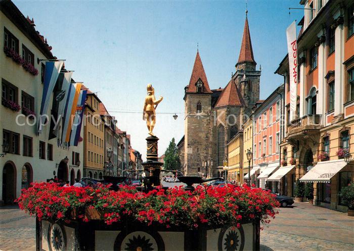 Ansbach Mittelfranken Markgraf Georg Brunnen St Johannis Kirche