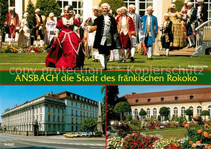 Ansbach Mittelfranken Rokokospiele Schloss Hofgarten Orangerie