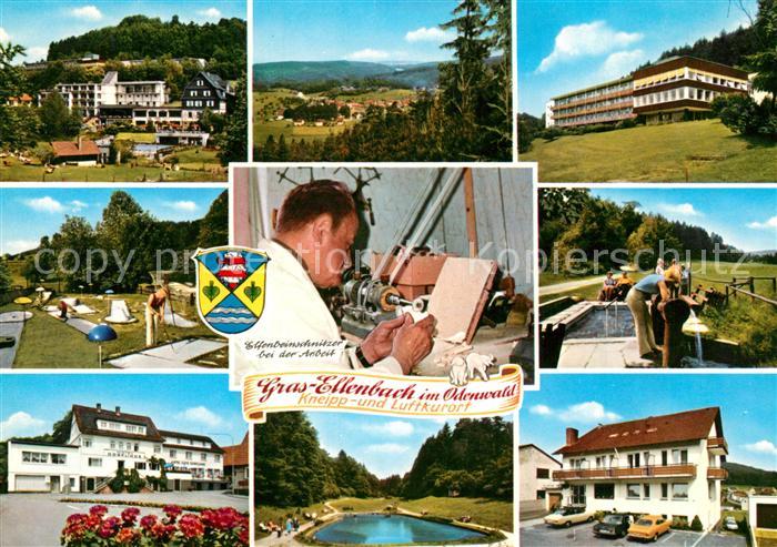 Grasellenbach Teilansichten Kneippkurort Odenwald Minigolf Wassertreten Elfenbei