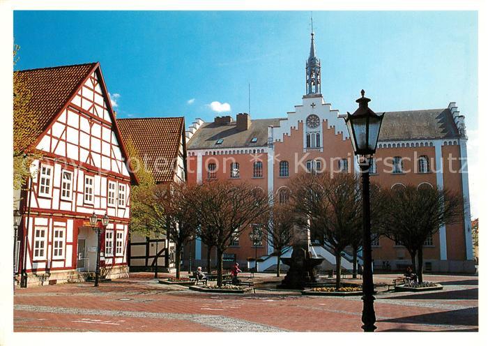 Hofgeismar Rathaus Brunnen Fachwerkhaus
