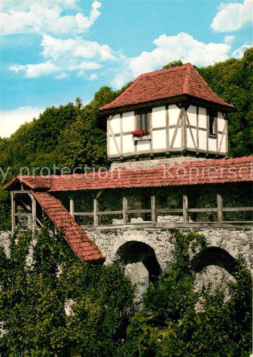 Homberg Efze Pfoertchen mit Wehrgang