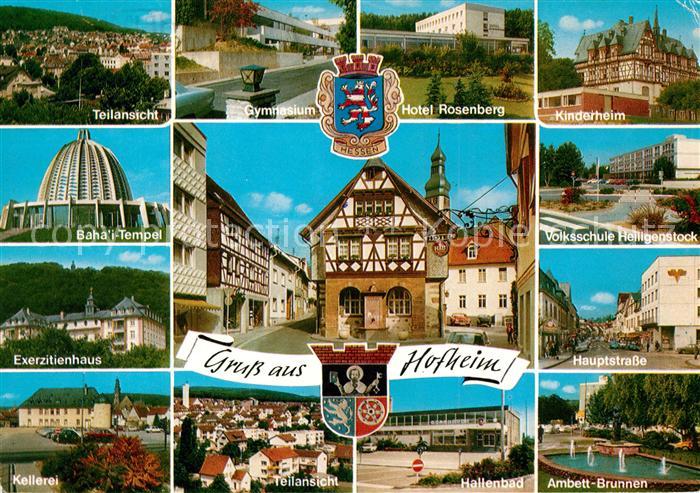 Hofheim Taunus Teilansichten Baha'i Tempel Exerzitienhaus Kellerei Hallenbad Bru